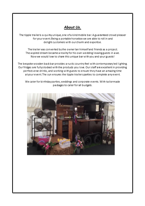 Foryour Event. Being a Portable Horsebox We Are Able to Roll in And