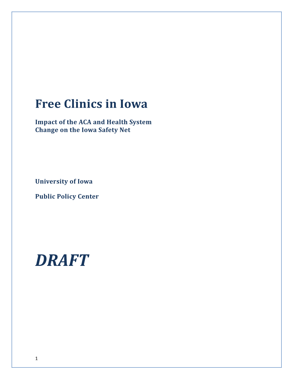 Free Clinics in Iowa