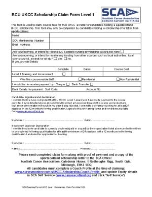 Funding Application Form For