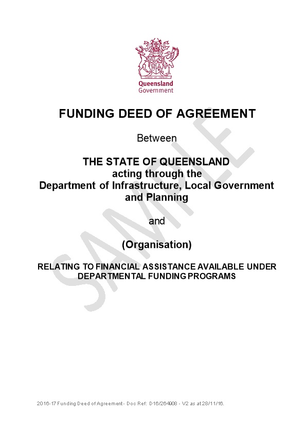 Funding Deed of Agreement
