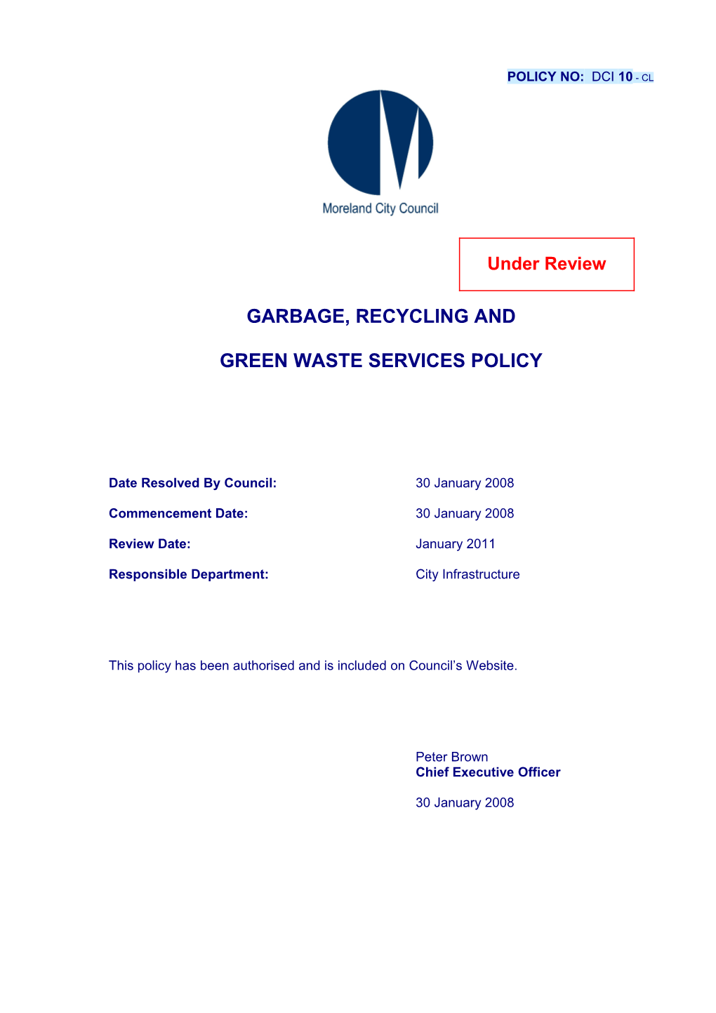 Garbage, Recycling And