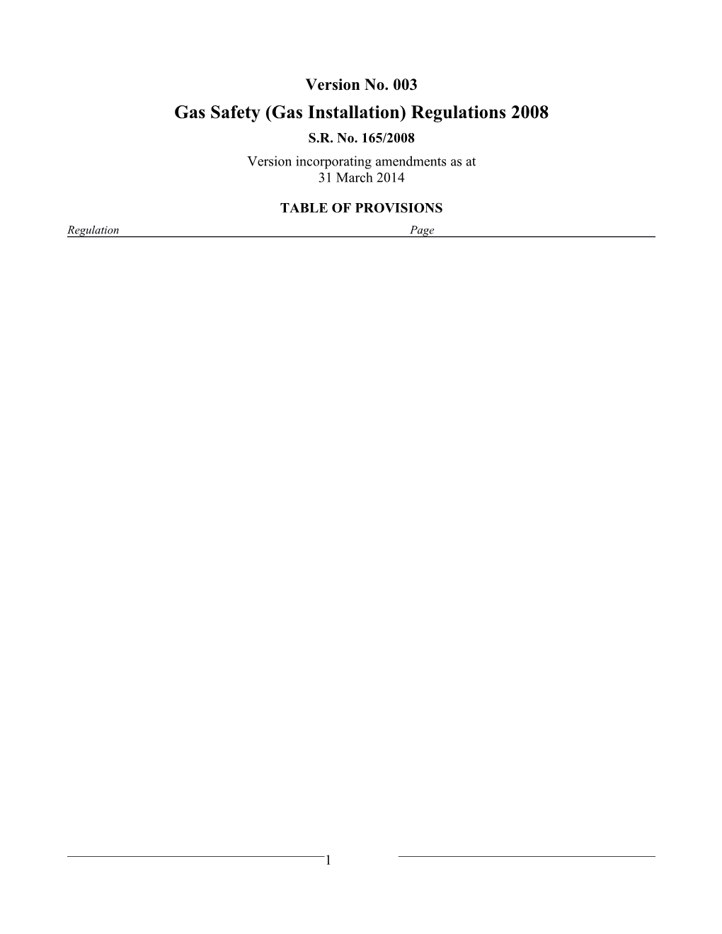 Gas Safety (Gas Installation) Regulations 2008