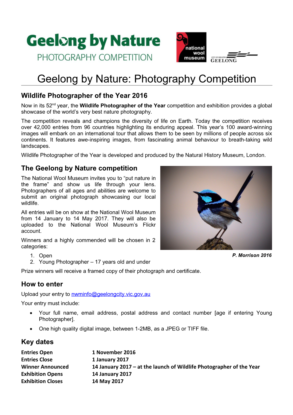 Geelong by Nature: Photography Competition