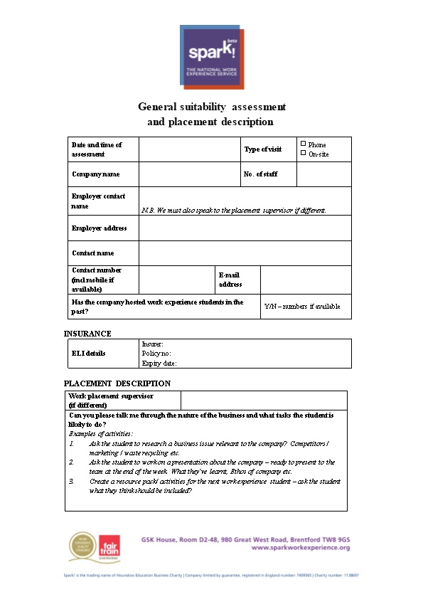 General Suitability Assessment