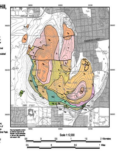 C Jans Documents geology Tucson Mts A Mtn DGM 29map 1 map closeup tif