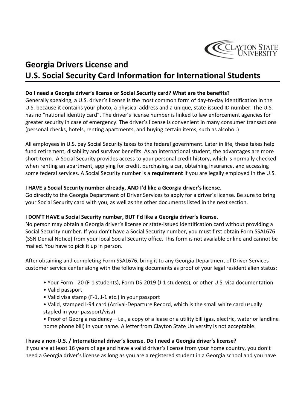 Georgia Drivers License And
