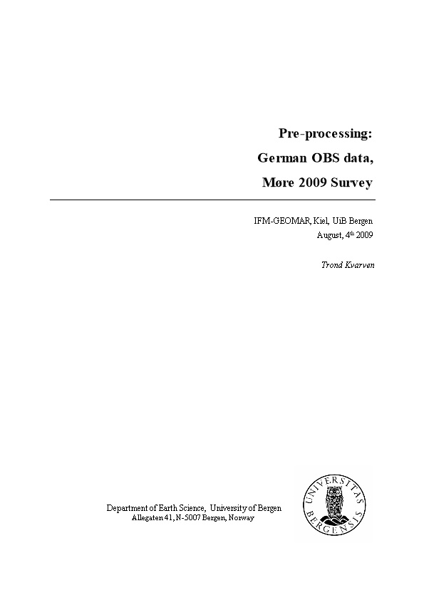 German OBS Data