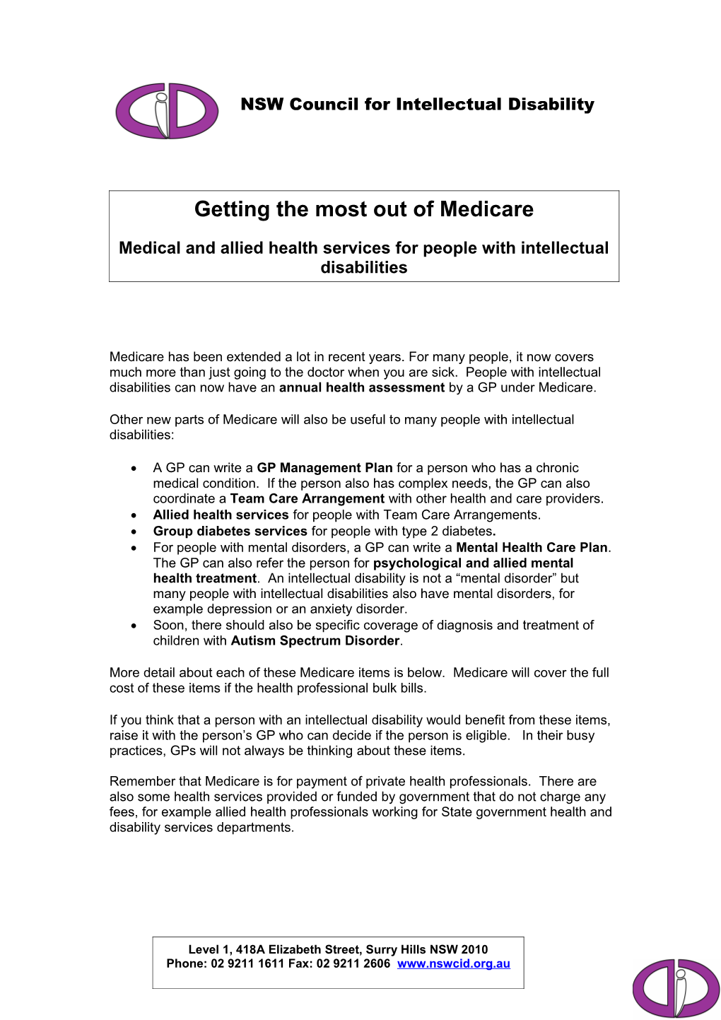 Getting the Most out of Medicare