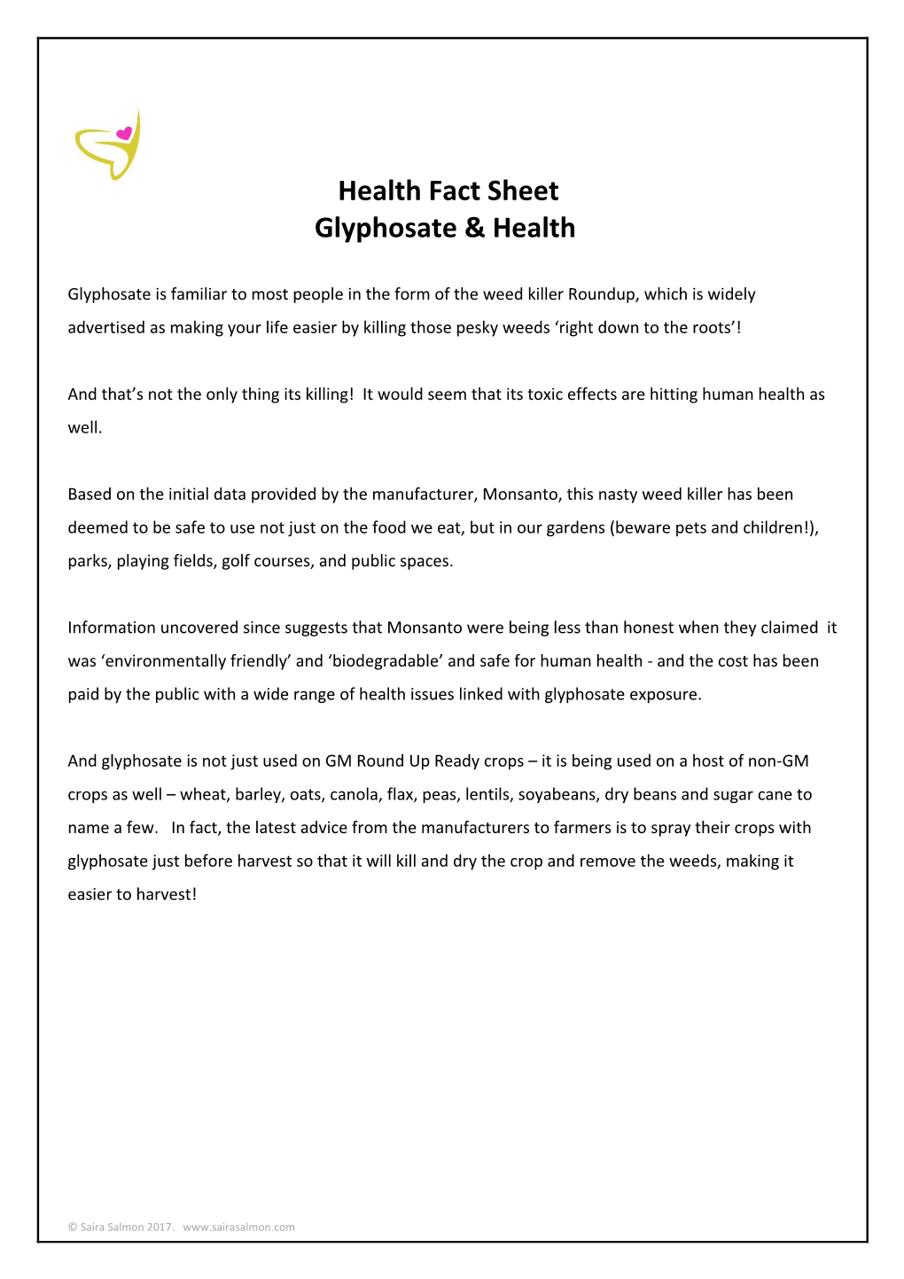 Glyphosate & Health