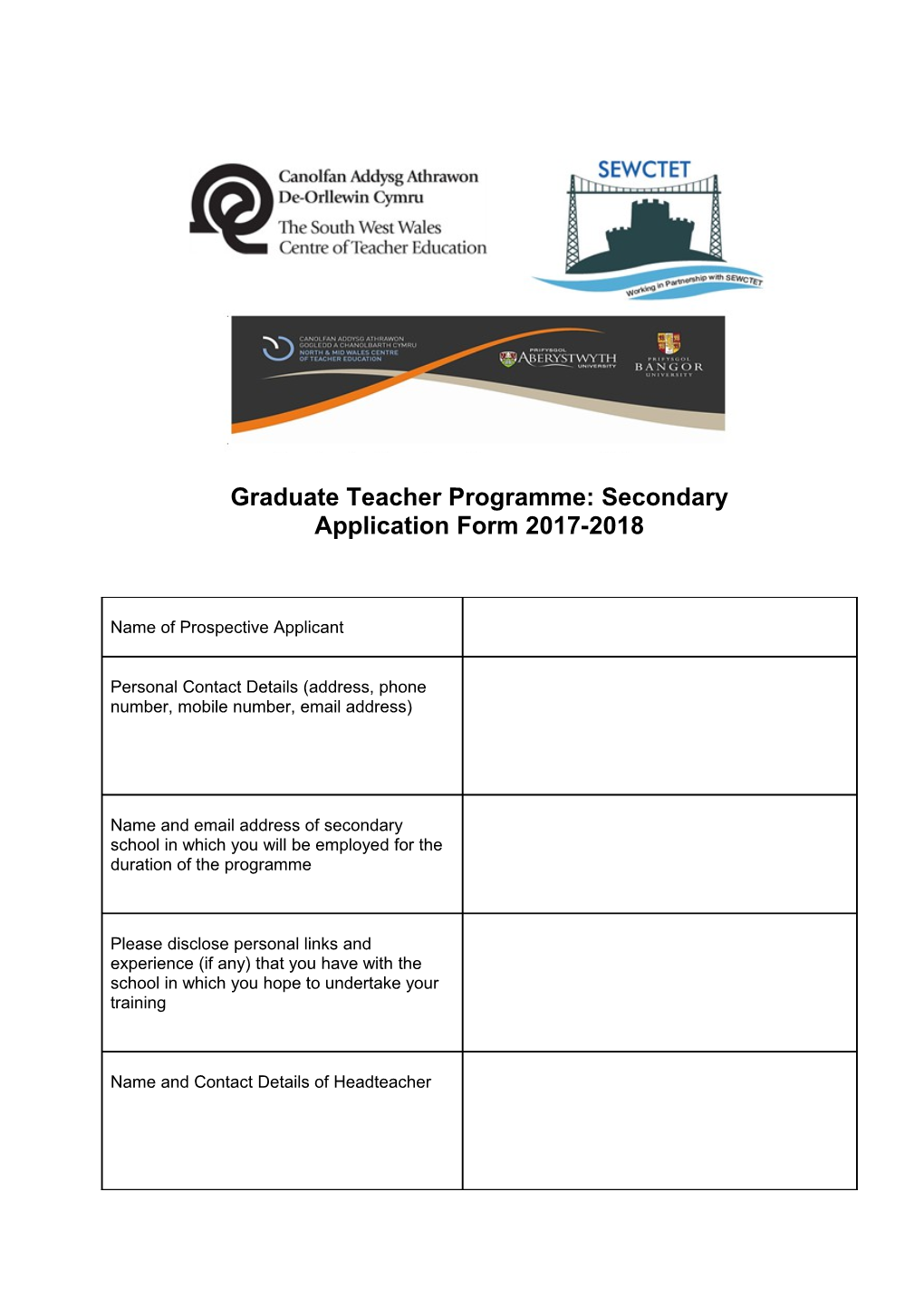 Graduate Teacher Programme: Secondary