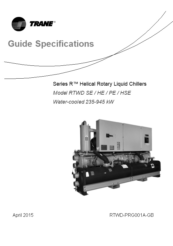 Guide Specifications FCD-FED-FCU-FEU