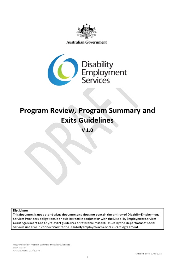Guidelines for Negotiating and Updating an Employment Pathway Plan