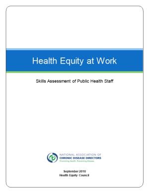 Health Equity at Work