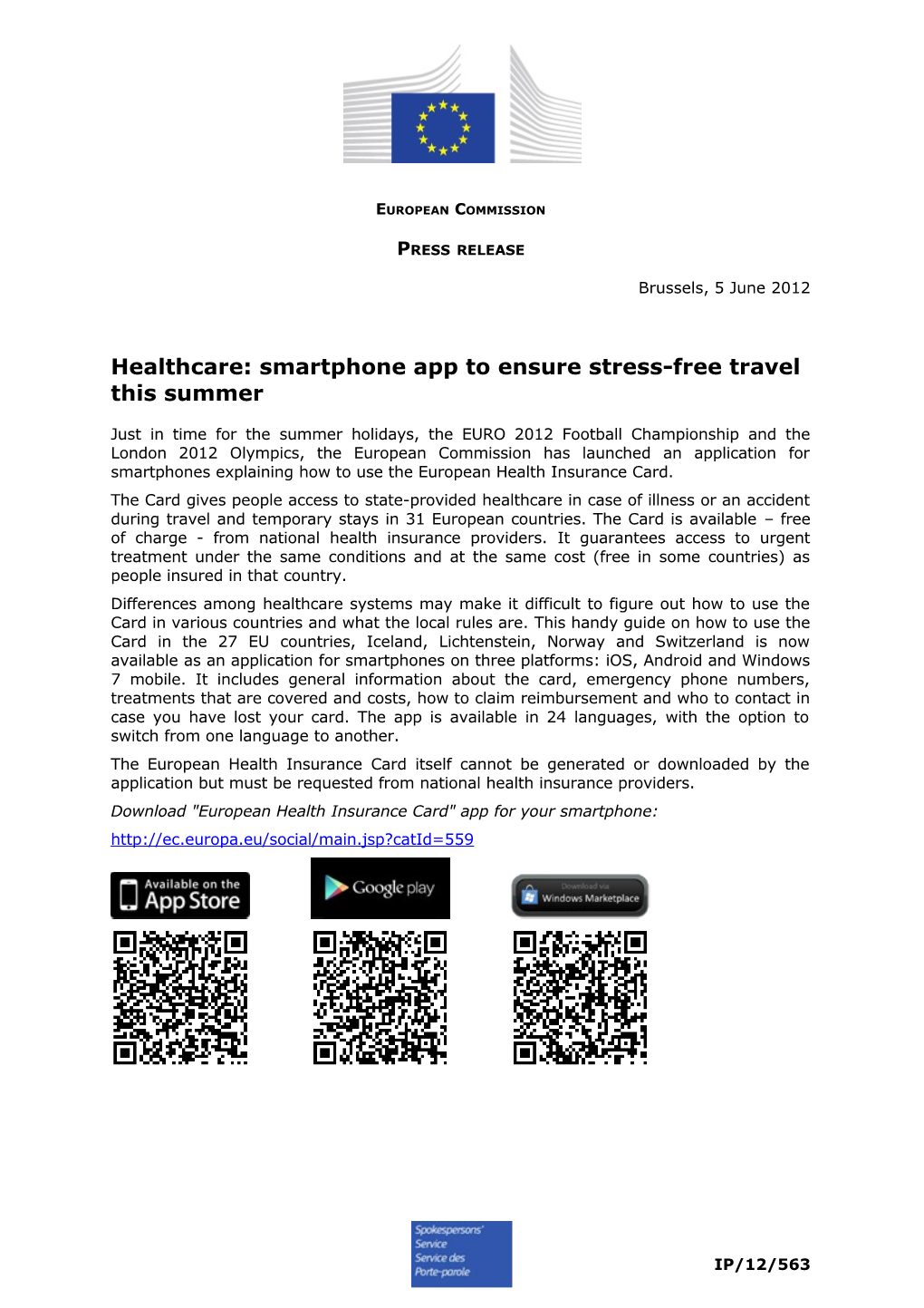 Healthcare: Smartphoneapp to Ensure Stress-Free Travel This Summer