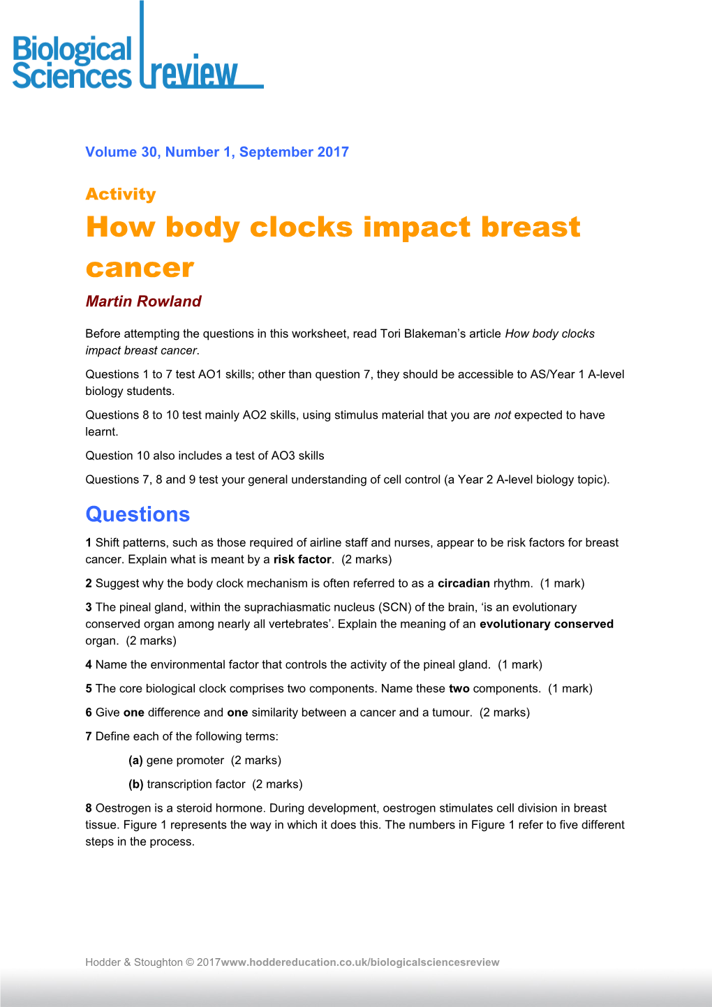 How Body Clocks Impact Breast Cancer