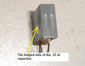 bulged capacitor