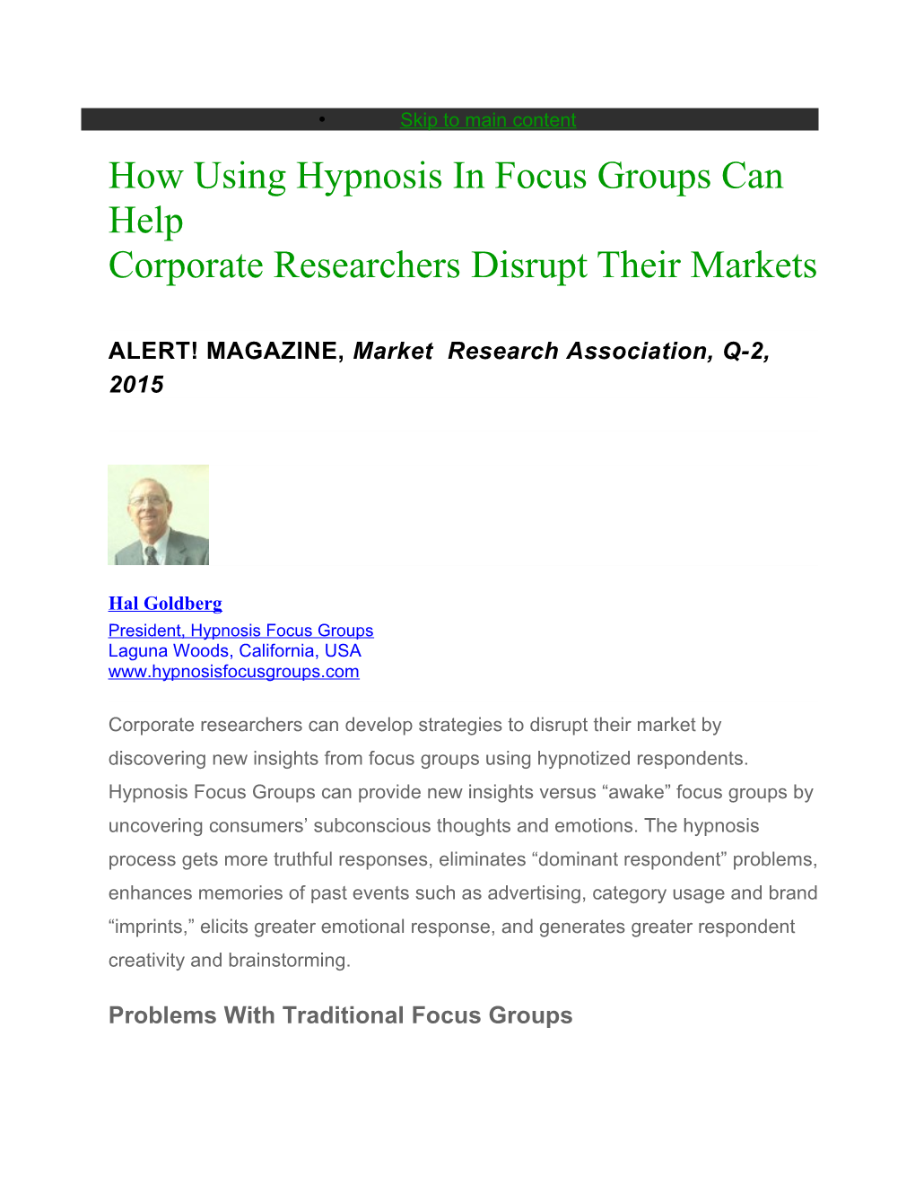 How Using Hypnosis in Focus Groups Can Help