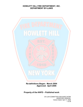 Howlett Hill Fire Department, Inc