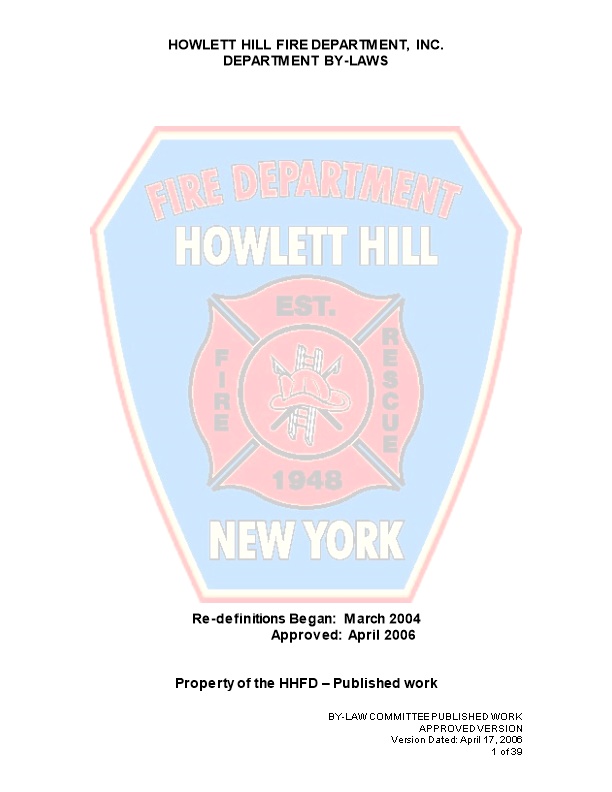 Howlett Hill Fire Department, Inc