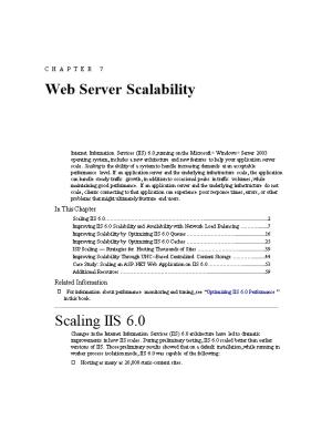 Improving Scalability by Optimizing IIS 6.0 Caches1