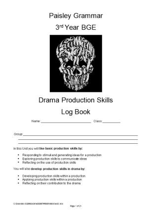 In This Unit You Will Use Basic Production Skills By