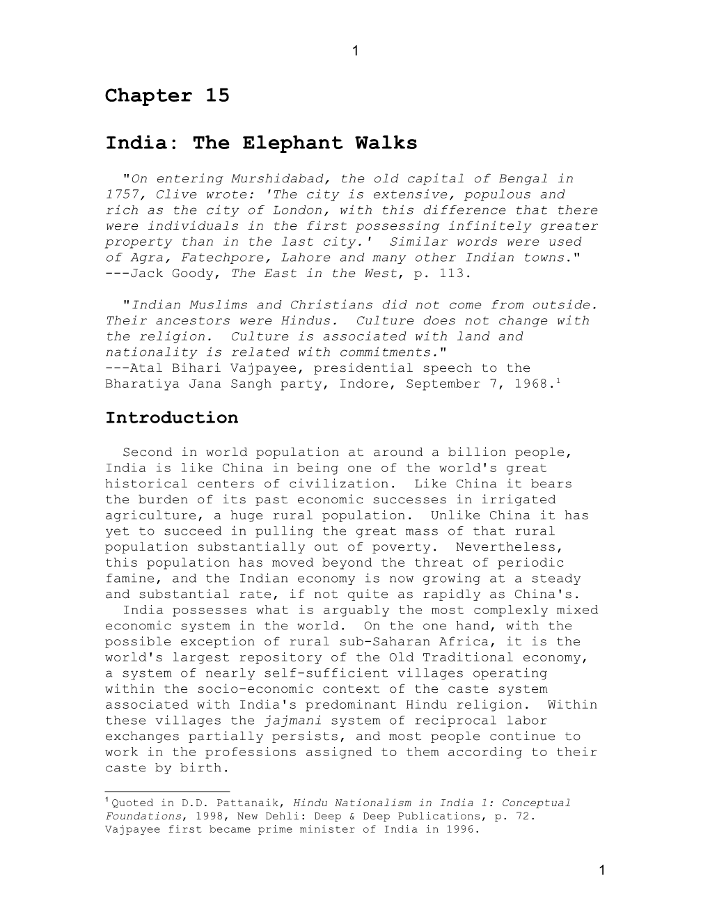India: the Elephant Walks