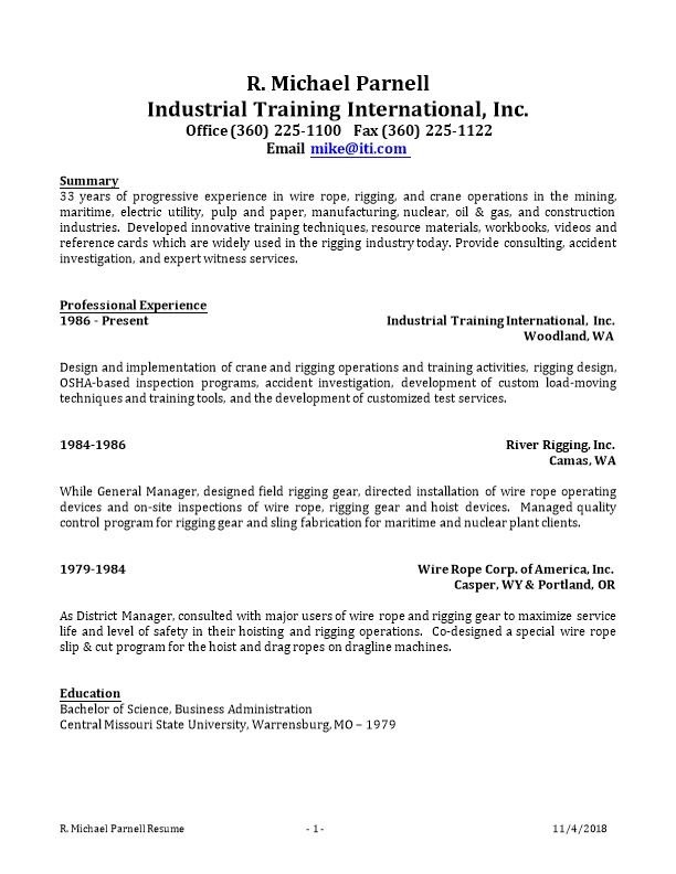 Industrial Training International, Inc