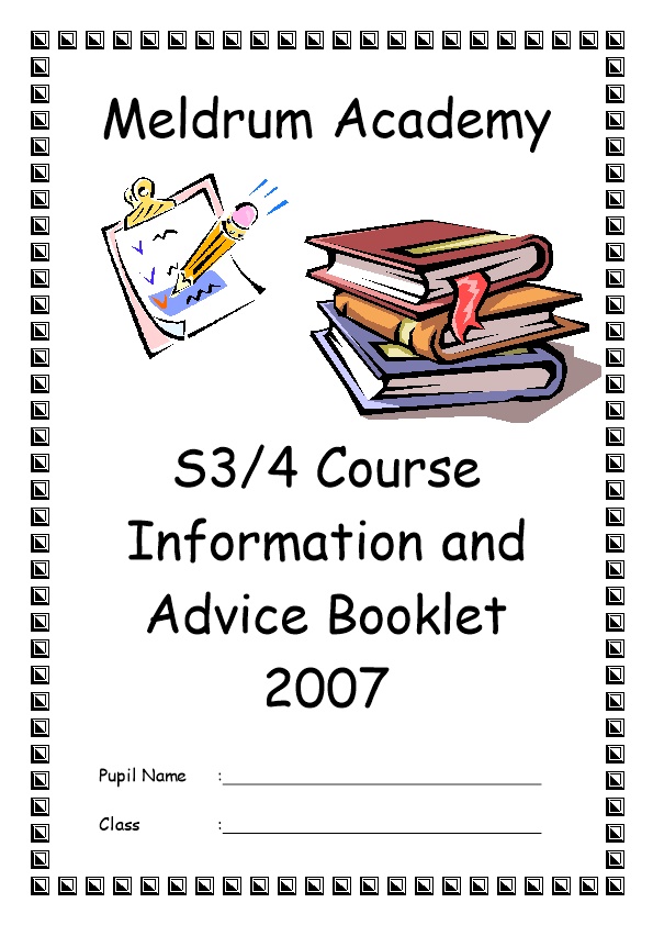 Information and Advice Booklet 2007