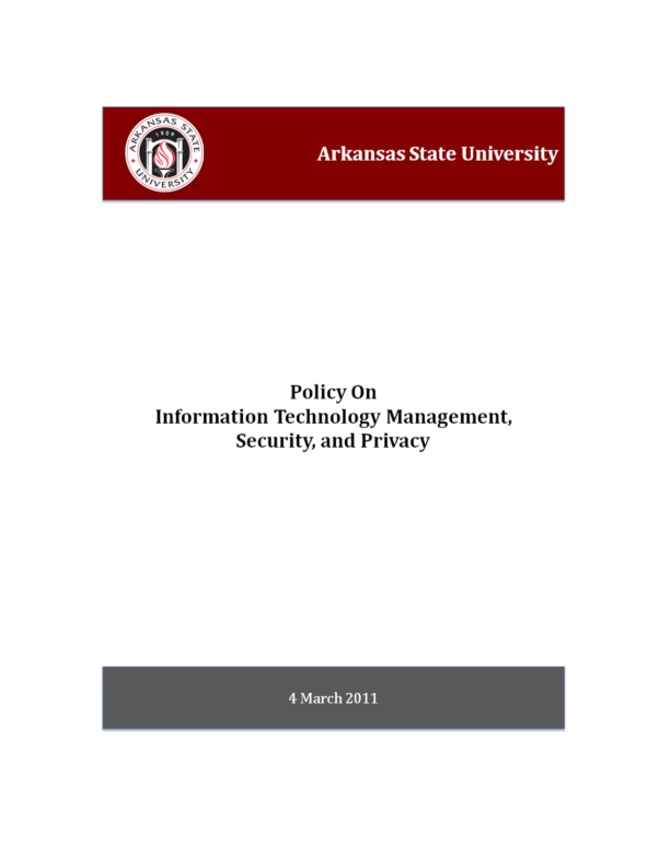 Information Technology Management, Security, and Privacy