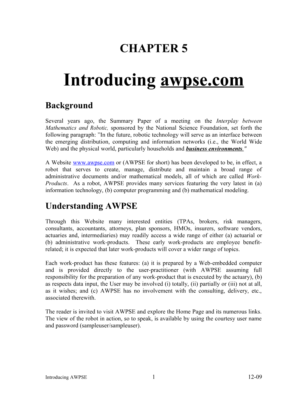 Introducing Awpse.Com