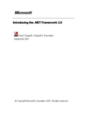 Introducing the .NET Framework 3.5