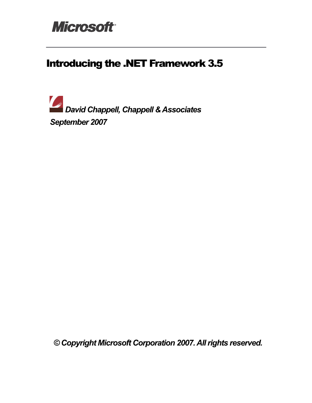 Introducing the .NET Framework 3.5