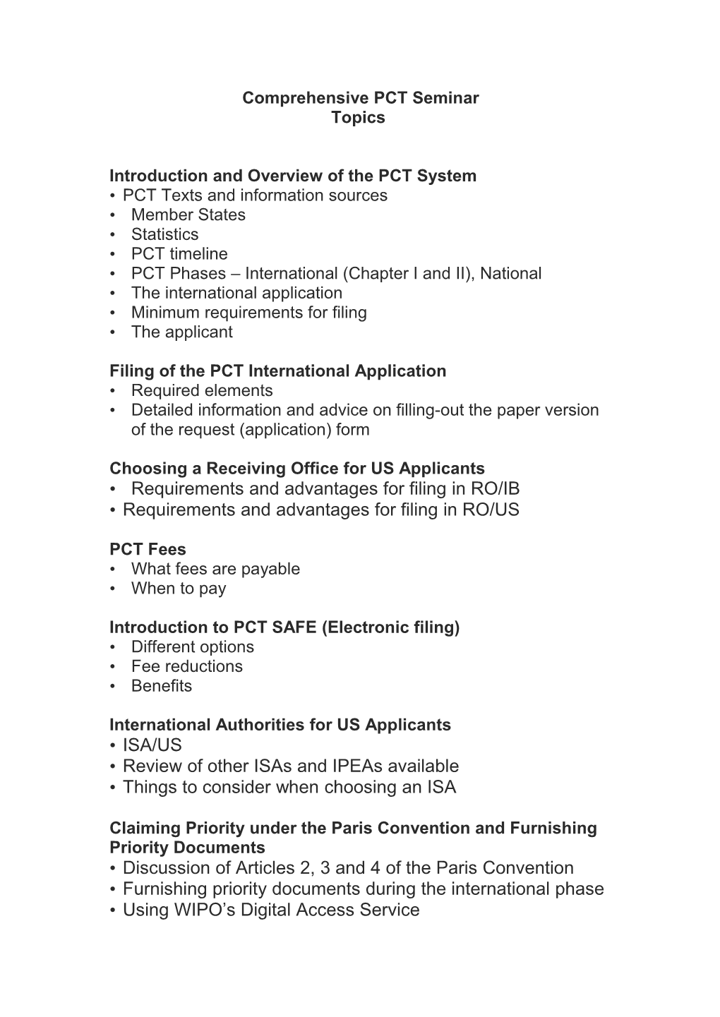 Introduction and Overview of the PCT System