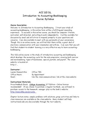 Introduction to Accounting-Bookkeeping