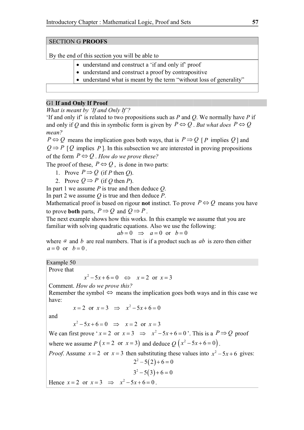 Introductory Chapter : Mathematical Logic, Proof and Sets1