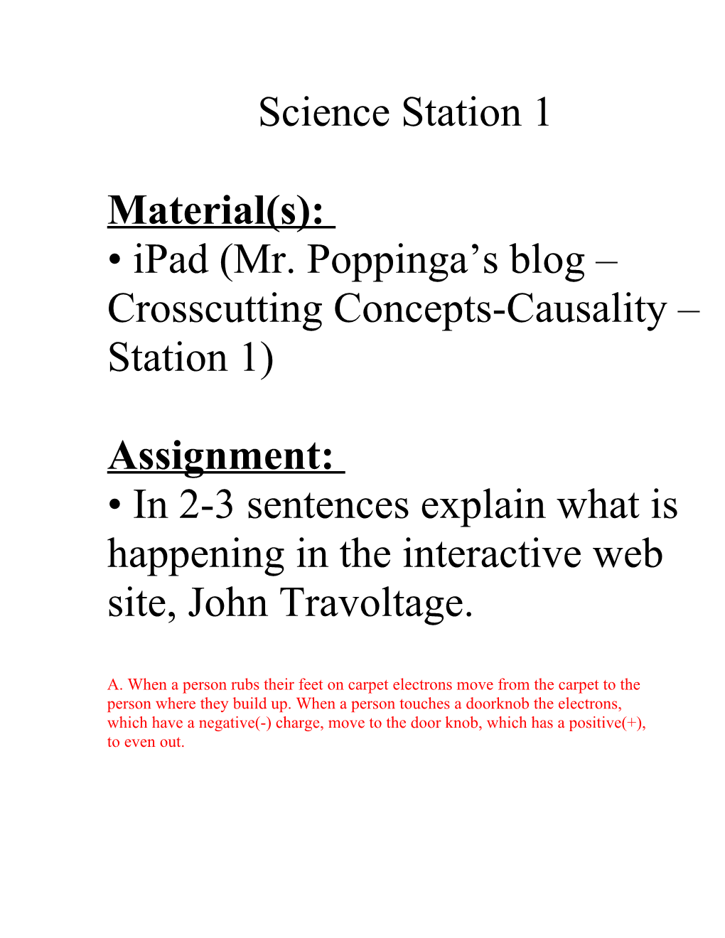 Ipad (Mr. Poppinga S Blog Crosscutting Concepts-Causality Station 1)