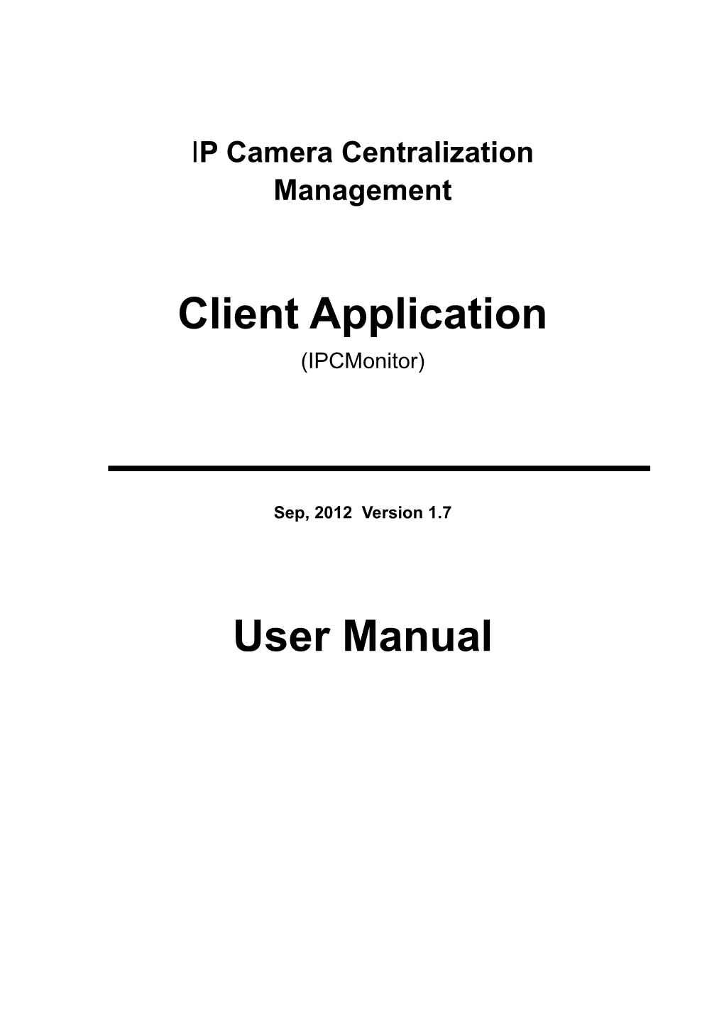 Ipcmonitor User Manual