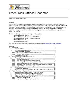 Ipsec Task Offload Roadmap