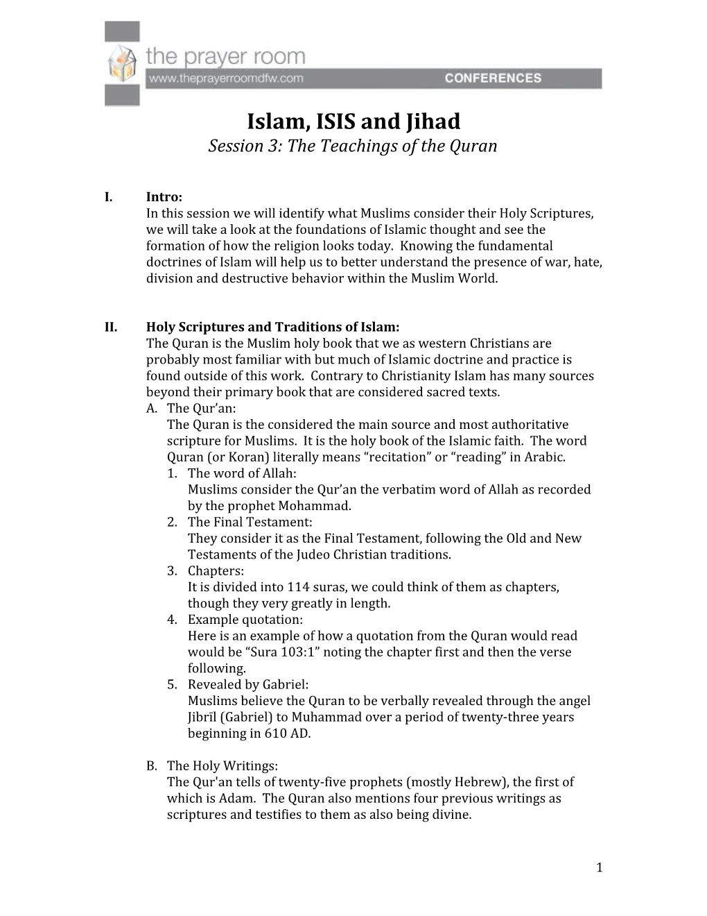 Islam, ISIS and Jihad