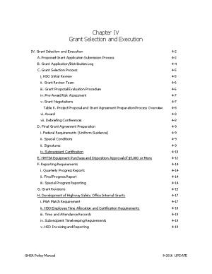 IV.Grant Selection and Execution