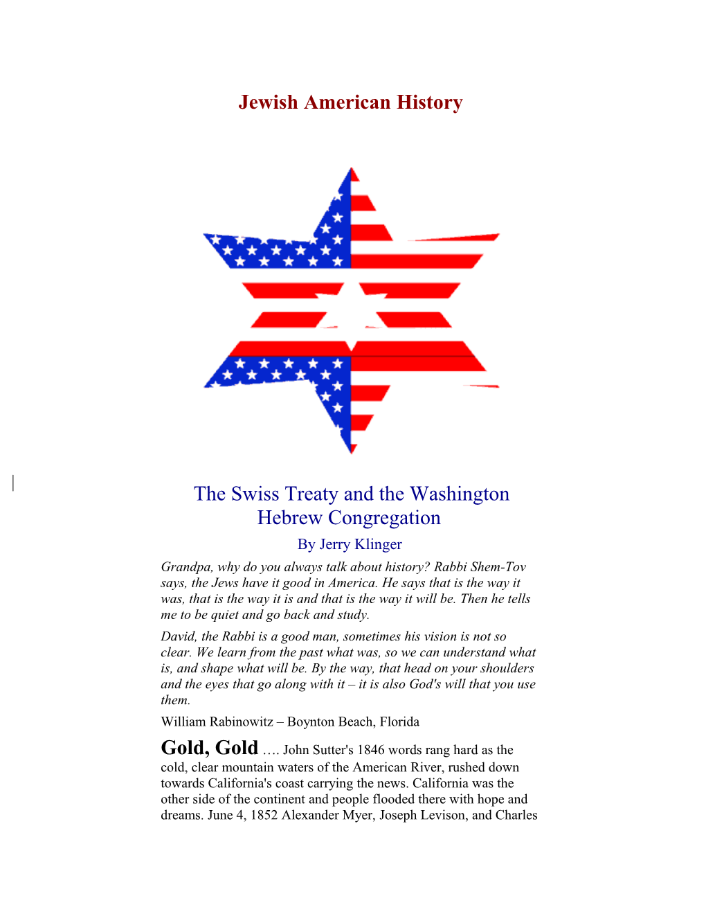 Jewish American History