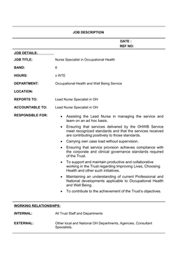 Job Matching / Evaluation Request Form