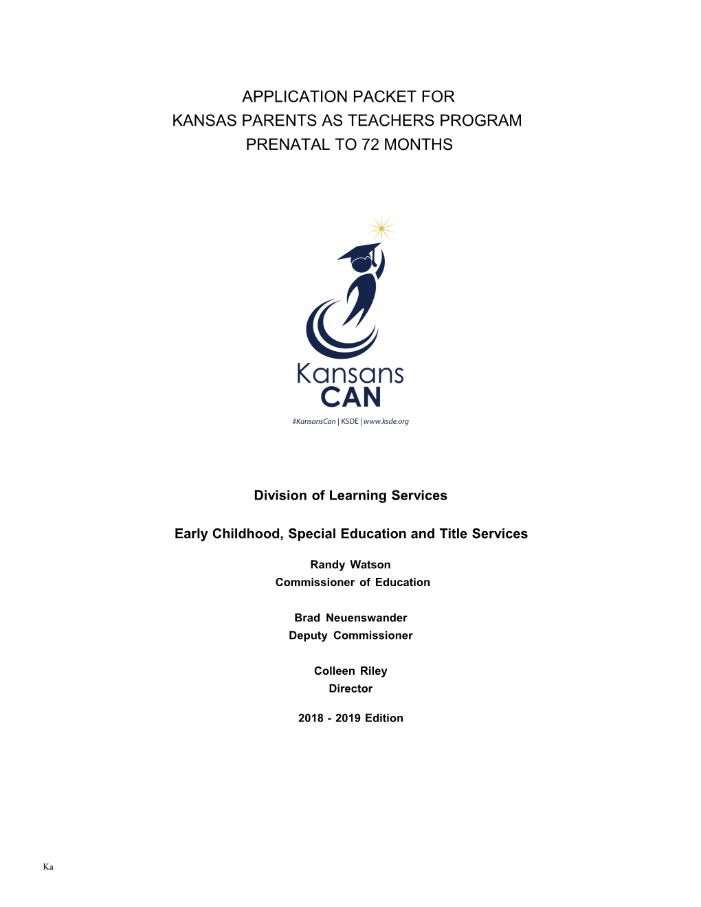 Kansasparents As Teachersprogram (Kansas PAT)