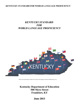 Kentucky Standard for World Language Proficiency