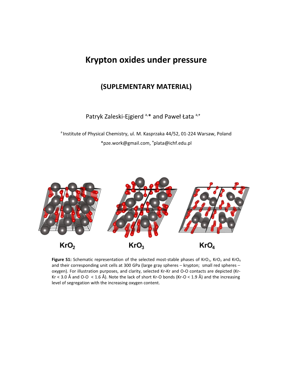 Krypton Oxides Under Pressure