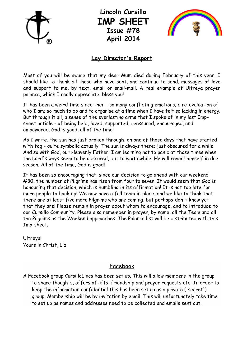 Lay Director's Report