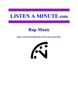Listen a Minute.Com - ESL Listening - Rap Music
