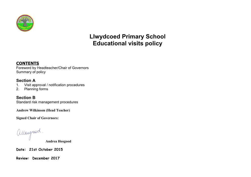 Llwydcoed Primary School