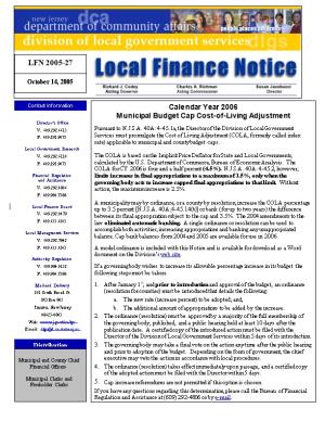 Local Finance Notice 2005-27October 14, 2005Page 1