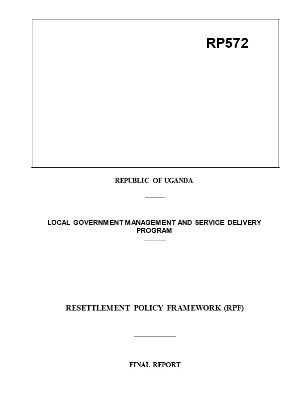 Local Government Management and Service Delivery Program